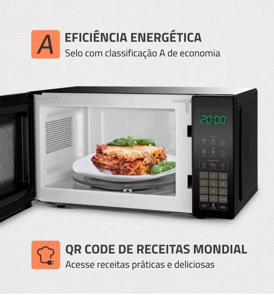 MICRO-ONDAS MONDIAL 21L 1200W + BRINDE EXCLUSIVO - ÚLTIMAS UNIDADES!🚨