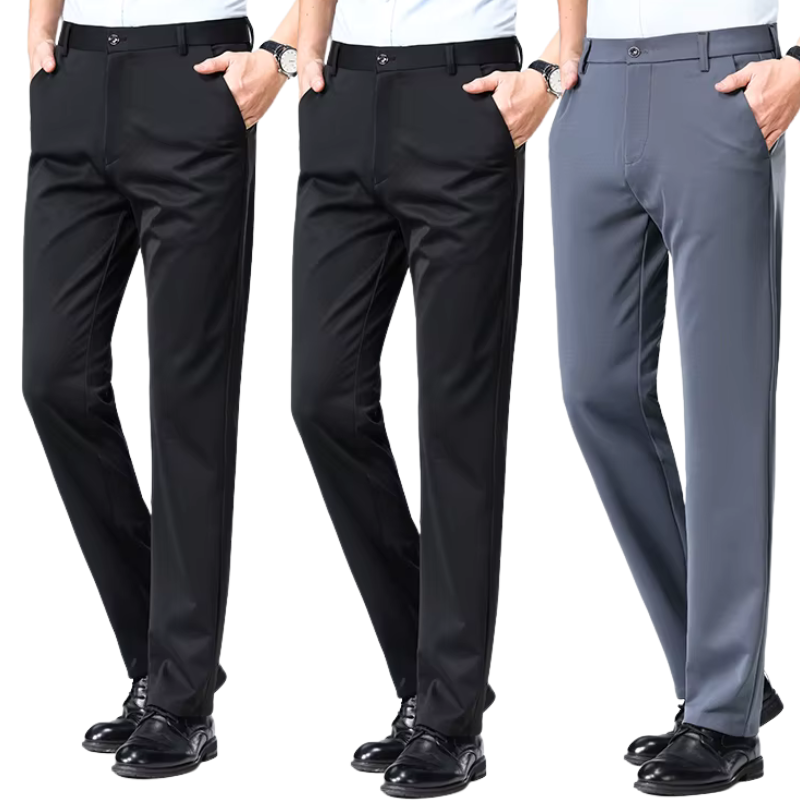 COMPRE 2 LEVE 3 | Calça Social Clássica Alfaiataria + Cinto de Brinde