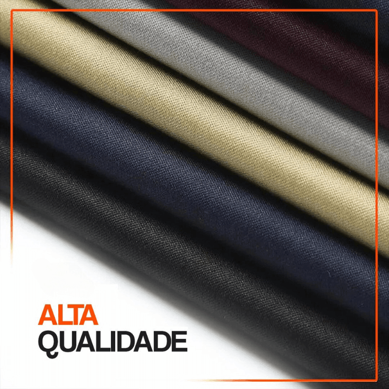 COMPRE 2 LEVE 3 | Calça Social Clássica Alfaiataria + Cinto de Brinde