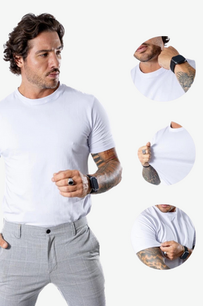 Kit com 2 Camisetas Cotton Tech Elastic