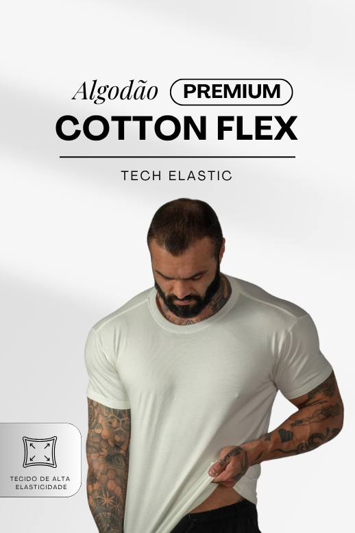 Kit com 2 Camisetas Cotton Tech Elastic