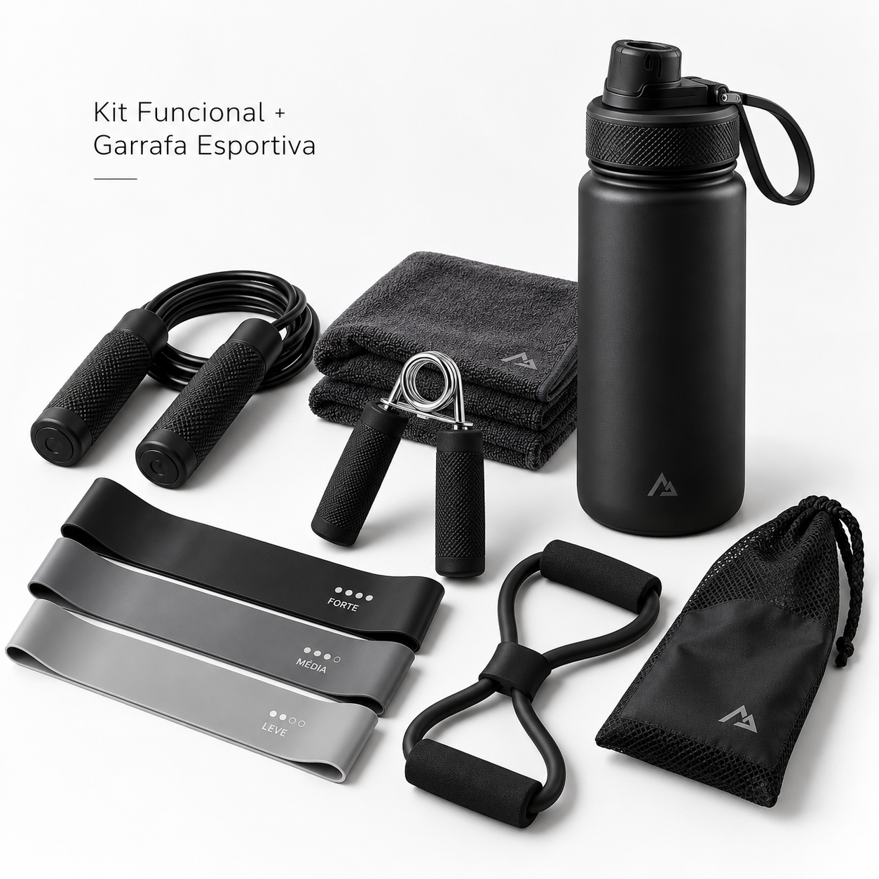 🚨 COMPRE 1 E LEVE 2! 🔥 BIKE ERGOMÉTRICA FITNESS + KIT TREINO FUNCIONAL E GARRAFA DE BRINDE 🎁