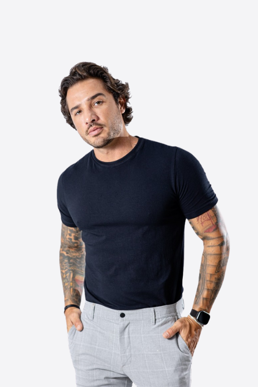 Kit com 2 Camisetas Cotton Tech Elastic