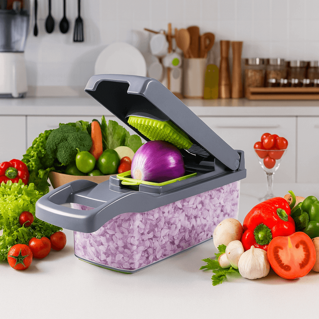 UltraChef™ – Cortador e Fatiador Multifuncional 16 em 1