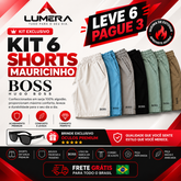 🚨[LEVE 6, PAGUE 3] KIT 6 SHORTS MAURICINHO HUGO BOSS + ÓCULOS DE BRINDE 🎁 !! QUEIMA DE ESTOQUE RESTAM APENAS 20 UNIDADES 🔥🔥