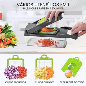 UltraChef™ – Cortador e Fatiador Multifuncional 16 em 1