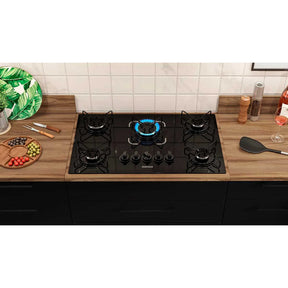 Cooktop 5 Bocas a Gás GLP Itatiaia Preto Electra Plus + BRINDE EXCLUSIVO - ULTIMAS UNIDADES 🚨