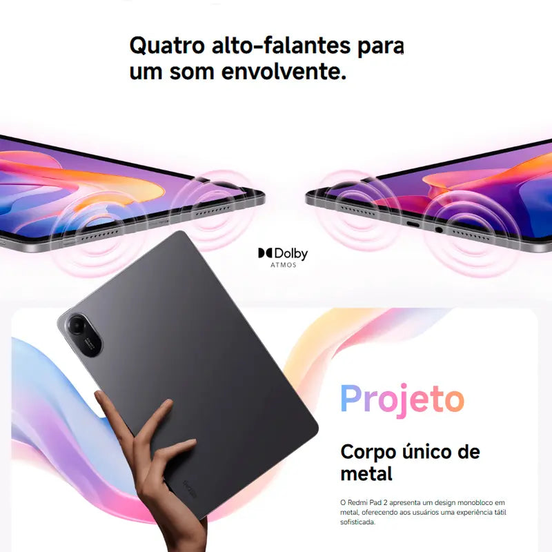 Tablet Xiaomi Redmi Pad 2 128GB 256GB Tela LCD 11" polegadas  (carregador incluído) - ÚLTIMAS 19 UNIDADES!🚨