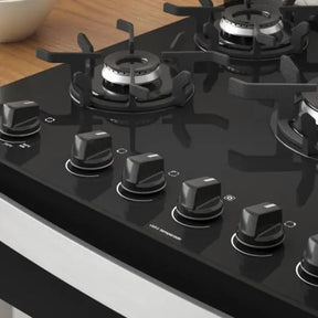 Fogão 4 Bocas Automático Bivolt Itaglass Plus Itatiaia Preto + BRINDE EXCLUSIVO - ULTIMAS UNIDADES 🚨